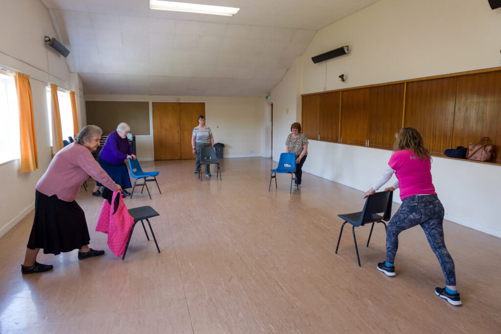 seated exercises with Lorraine and her supple seniors