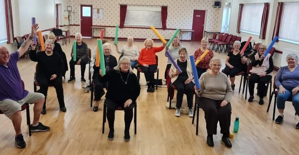 Kerry Rye seated exercise class