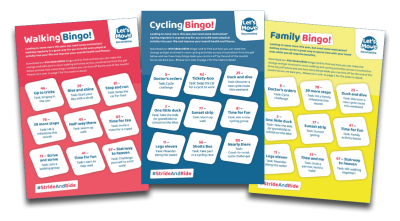 Preview of bingo cards to tick off activities
